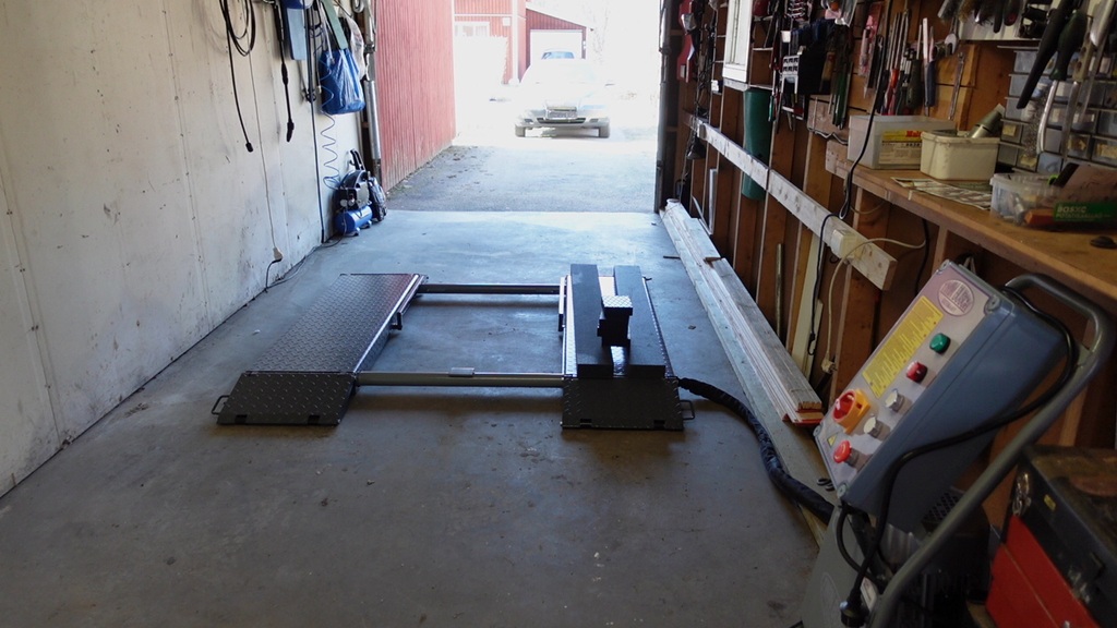 En saxlyft från Verkstadskungen och Twin busch är säkert och tryggt